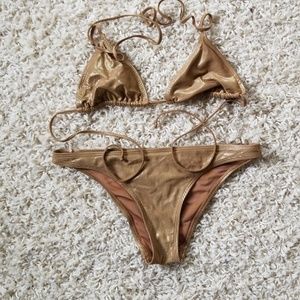 Metallic Gold Bikini